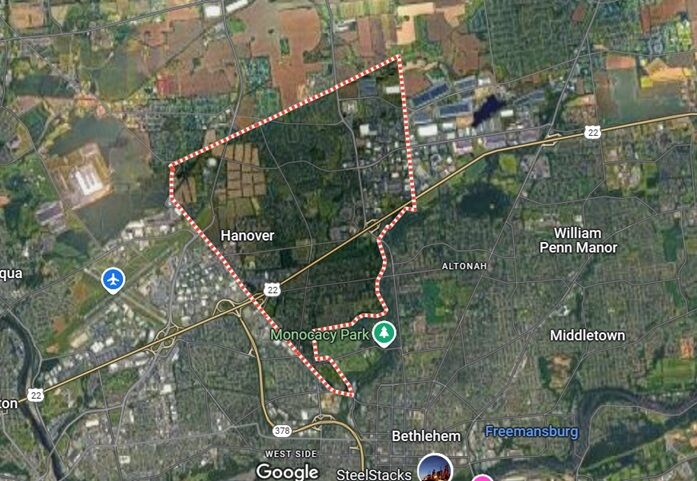 Hanover Township Northampton County Map