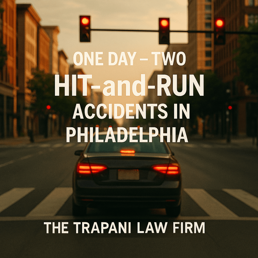 2 hit and run accidents in Philadelphia, PA