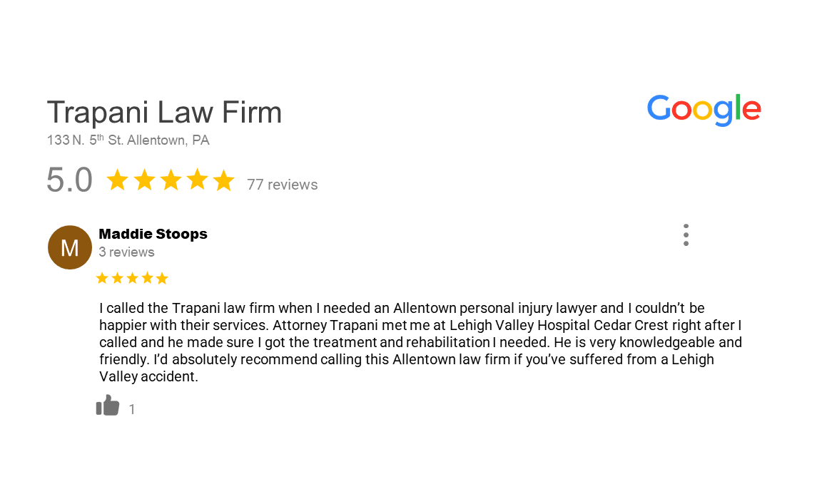 Personal injury claim consultation at Trapani Law Firm