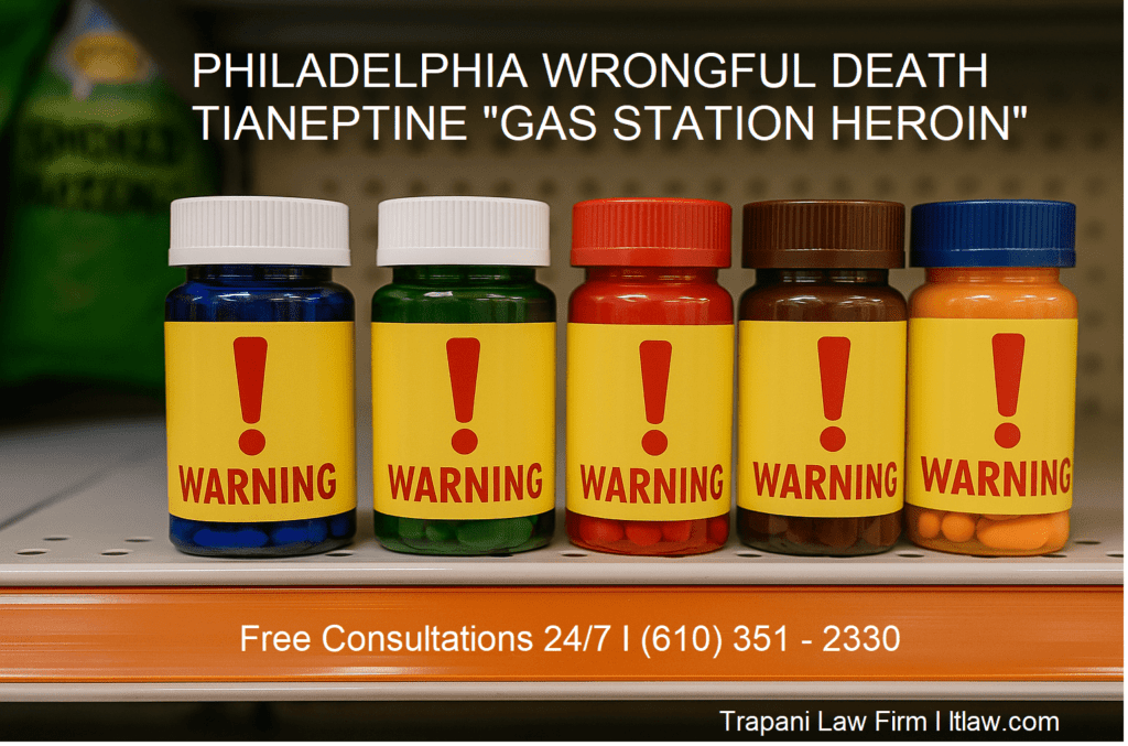 Tianeptine - gas station heroin wrongful death lawyer phildelphia