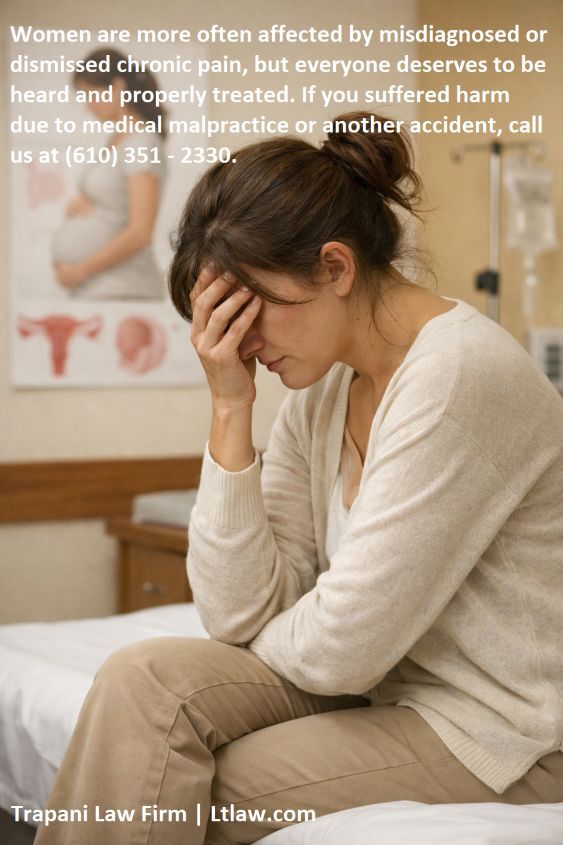 Women are more often affected by misdiagnosed or dismissed chronic pain